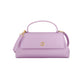 Italian Premium Leather Trapeze Bag  Lavender Purple