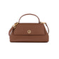 Italian Premium Leather Trapeze Bag  Brown