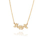 Zhen Shan Ren Words Necklace 14kt Yellow Gold