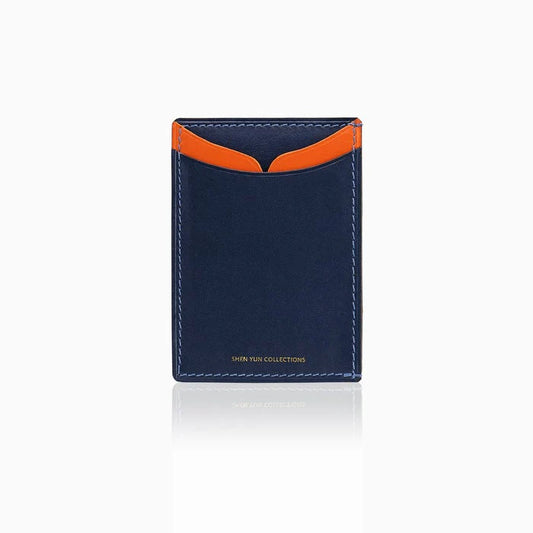 Qing Style Card Case - Navy