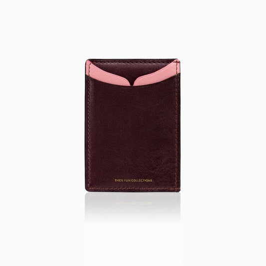 Qing Style Card Case - Maroon