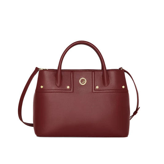 The Spirit of Mulan Small Tote - Burgundy