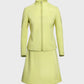 Women's Classic Heavy Ponte Imperial Jacket -Lime Green