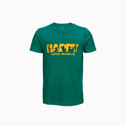 Happy Little Monks Children T-Shirt Kelly Green