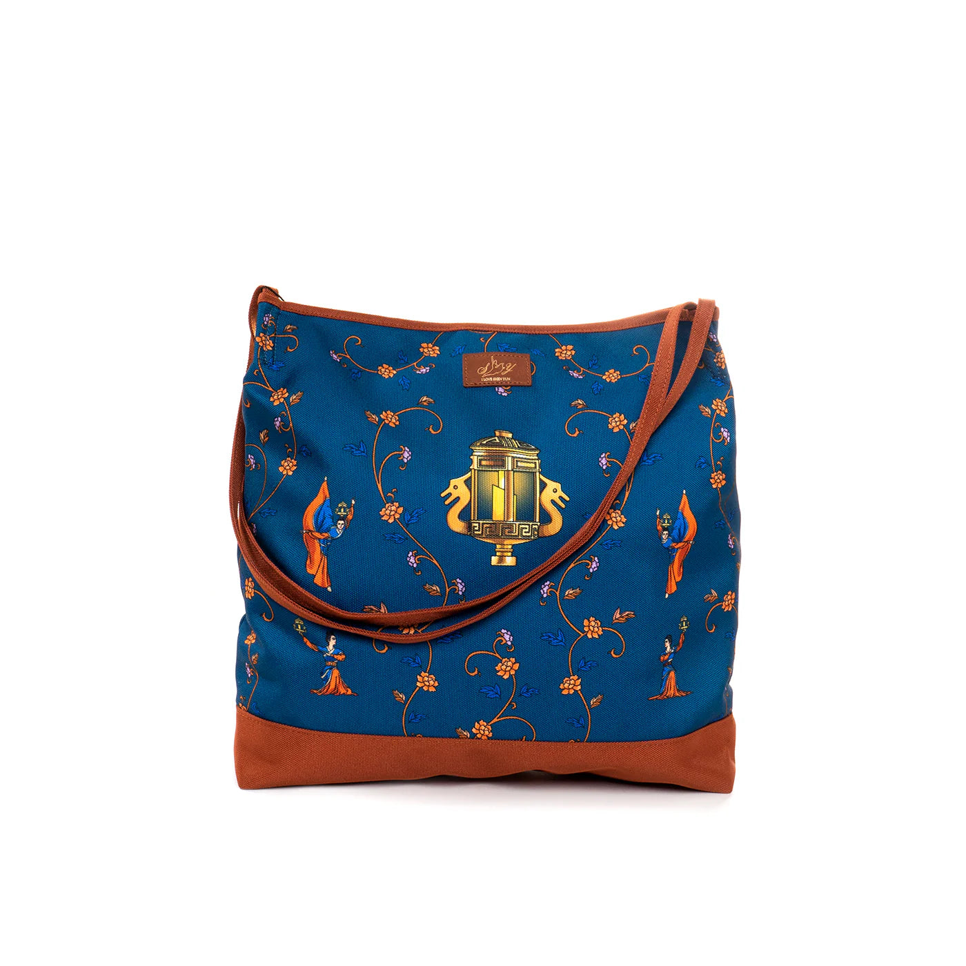 Lantern Grace Tote Bag - Blue