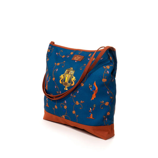 Lantern Grace Tote Bag - Blue