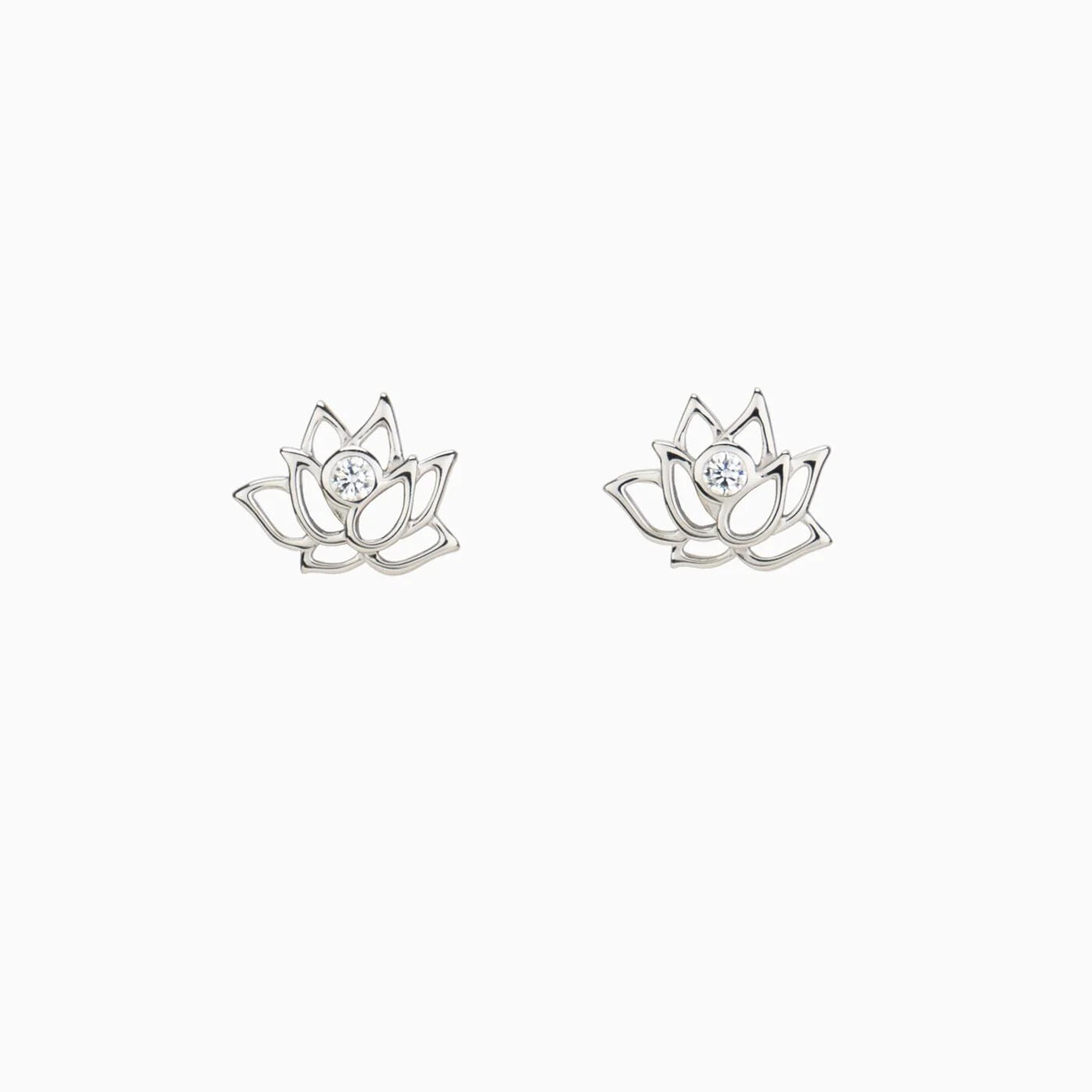 Lotus Fairies Earrings - Silver