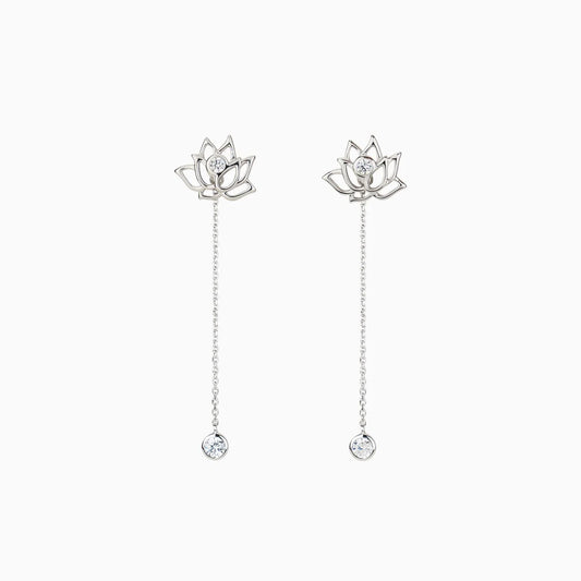 Lotus Fairies Earrings - Silver