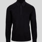 Men's Woven Trim Mercerized-Cotton Polo Black