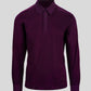 Men's Woven Trim Mercerized-Cotton Polo - Burgundy