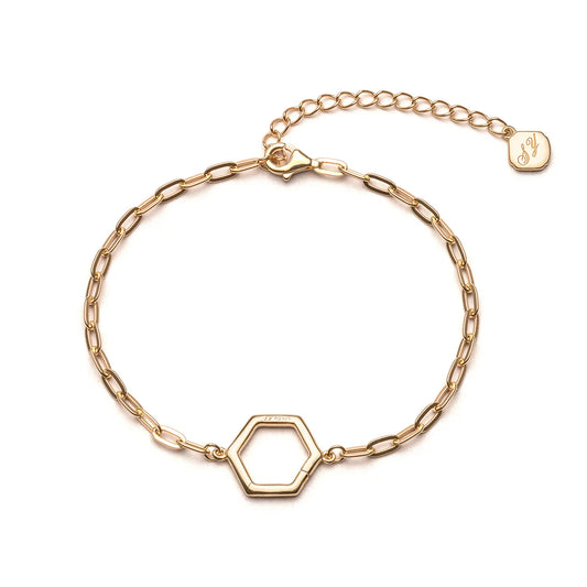 Paperclip Chain Bracelet - Gold