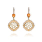 The Tang Elegance Earrings 18kt Yellow Gold with Spessartite Garnet