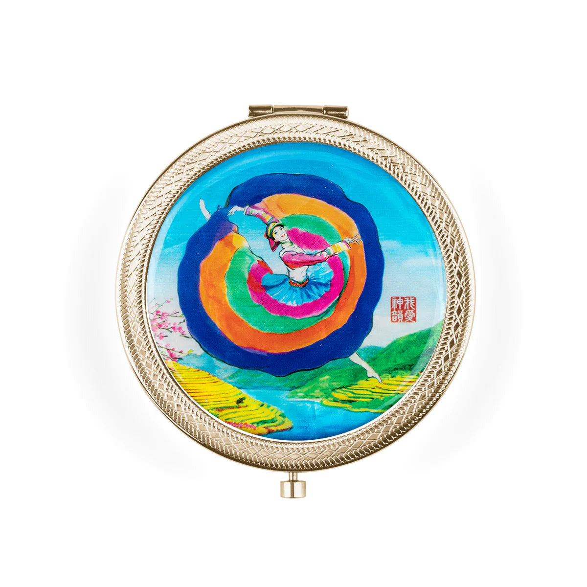 The Yi Ethnic Dance Compact Mirror