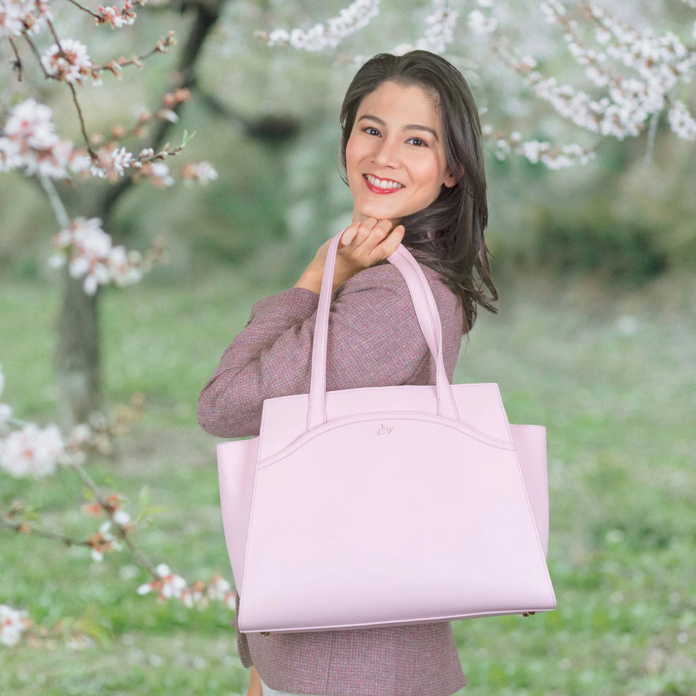 Tang Dynasty Grace Tote - Blush Pink