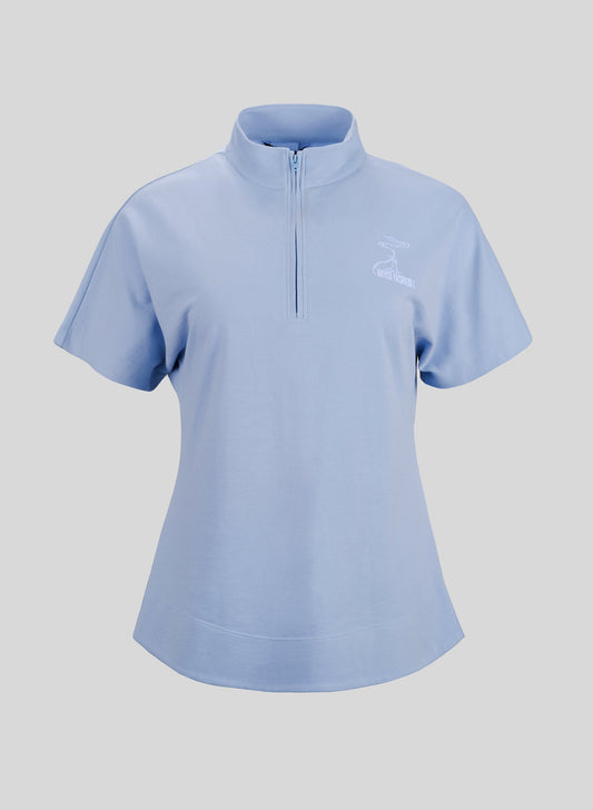 Women's Pima Cotton Piqué Polo - Light Blue