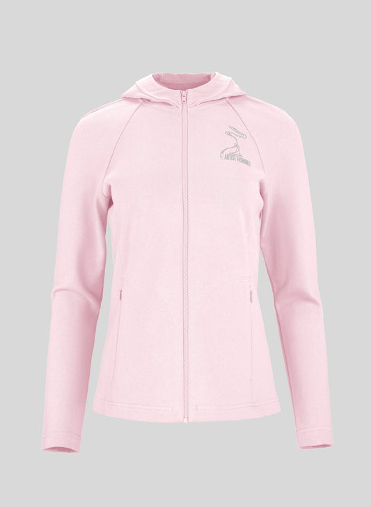 Women's Timeless Virtues Zip-Up Hoodie -Light Pink