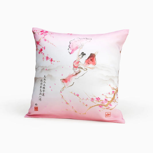 Plum Blossom Cushion Cover (with  insert)