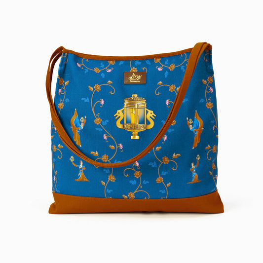 Lantern Grace Tote Bag - Blue